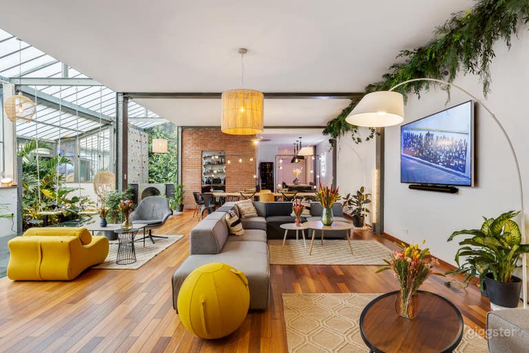  Atypical loft under glass roof 