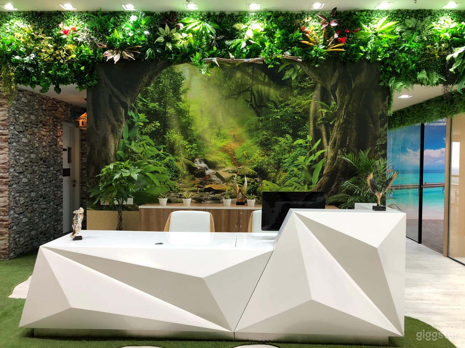 Coworking Office Green Garden Theme Photo 1