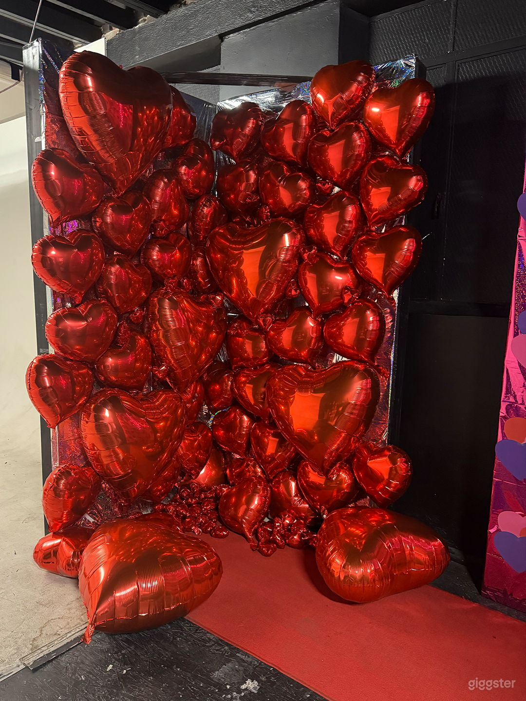 Valentine’s Day | Heart Balloon Installation Studio Photo 1