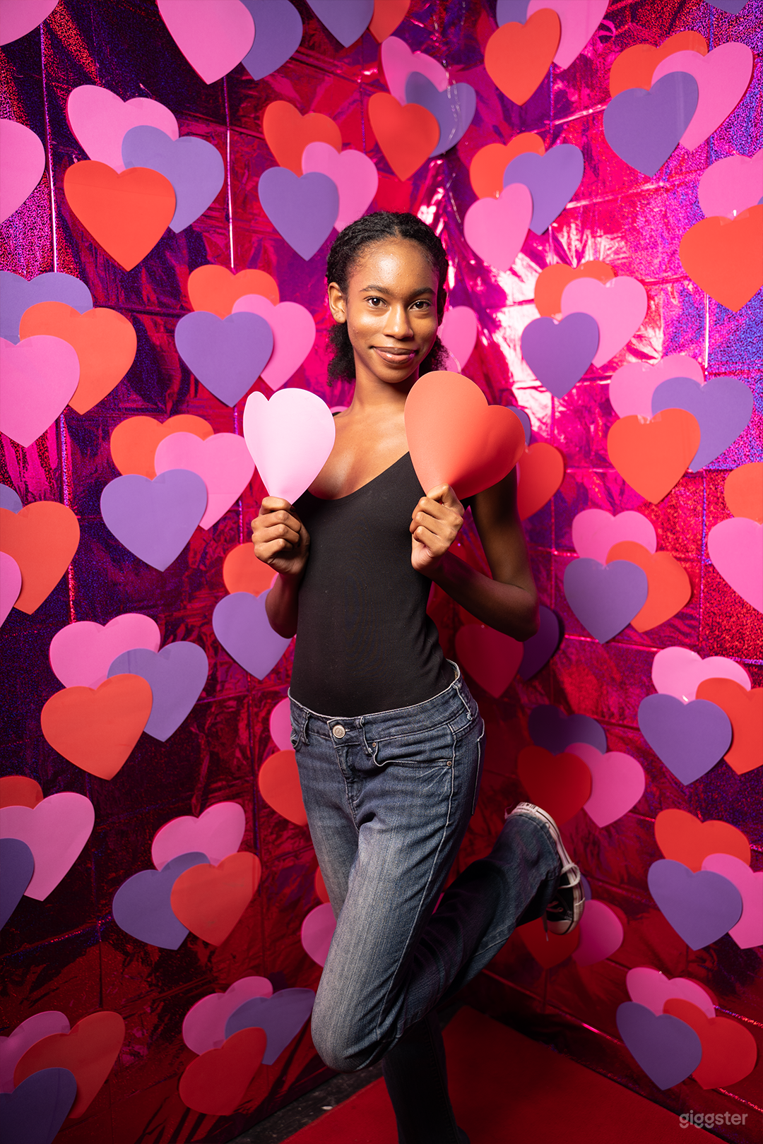 Valentine’s Day | Heart Balloon Installation Studio Photo 4