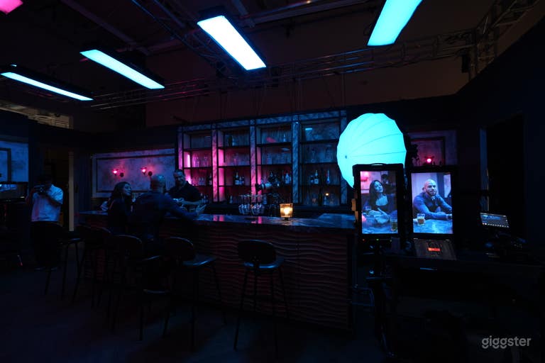  Set Elegante de Restaurante y Bar | Bar de Mármol | Iluminación DMX RGB 
