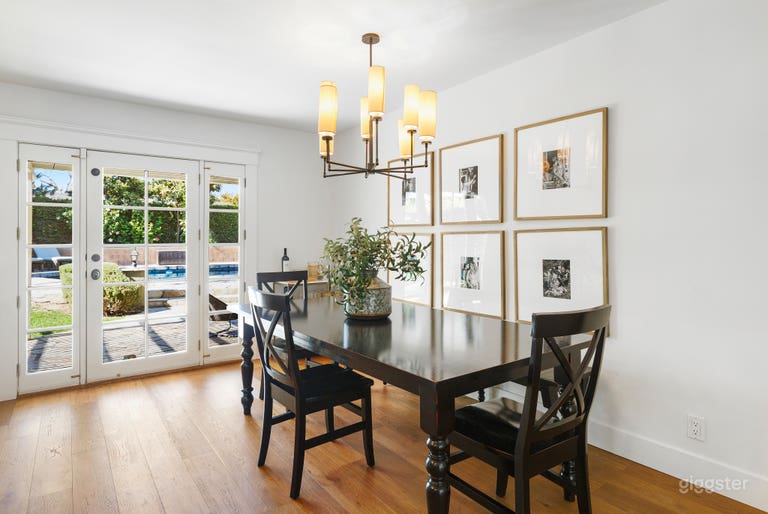  Dining Room with backyard view. 