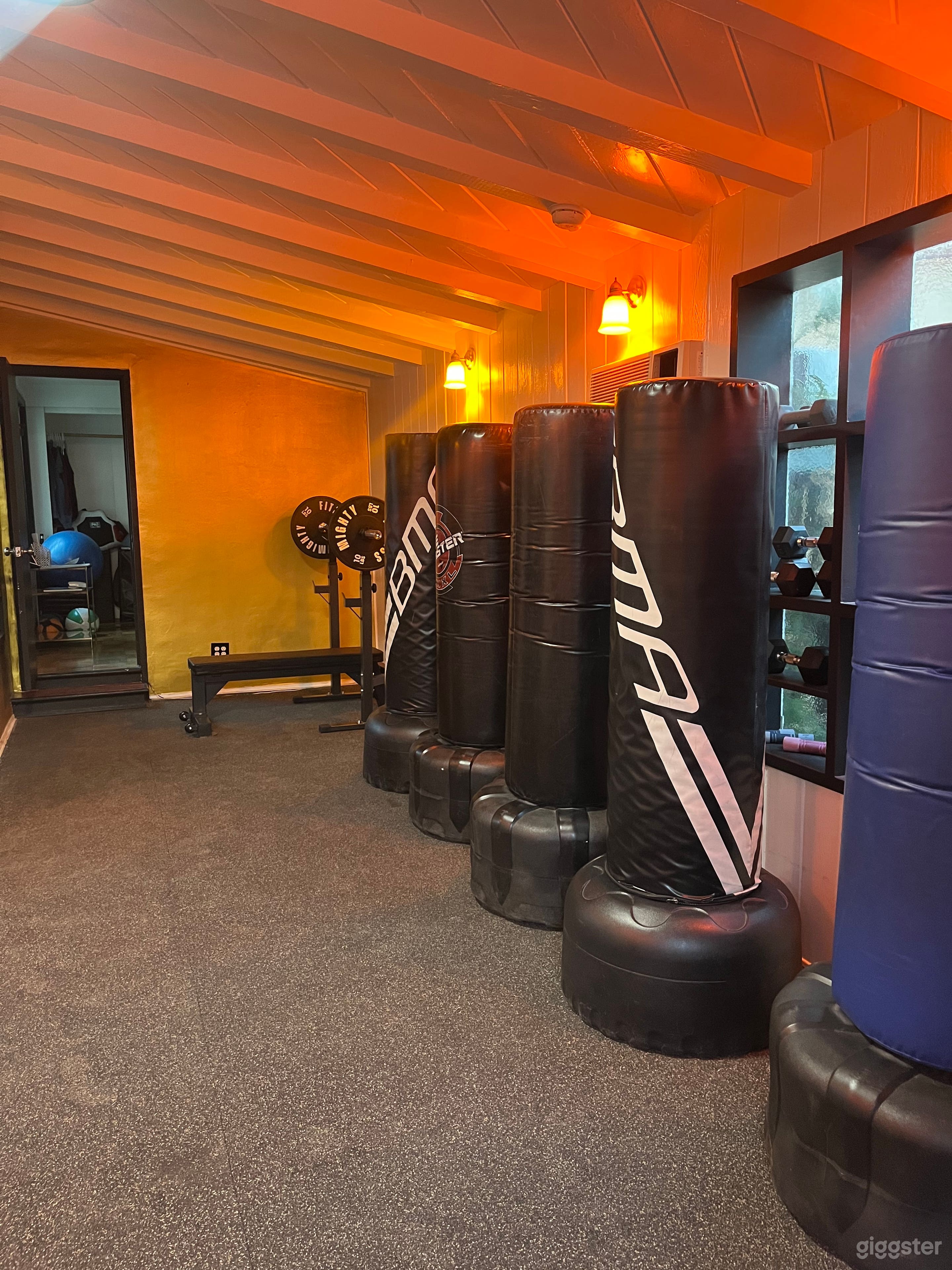 Inside the studio which is about 750 sq feet