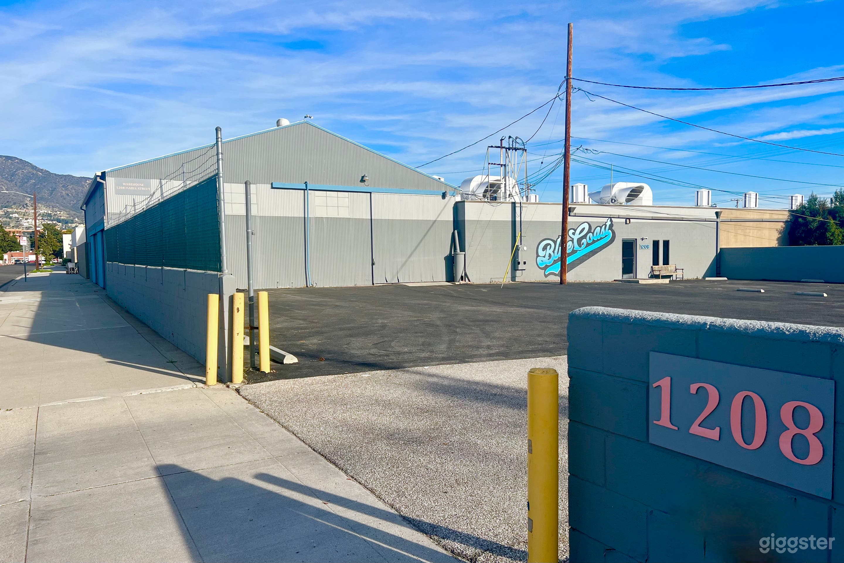 Lot Entrance for Trucks and Crew