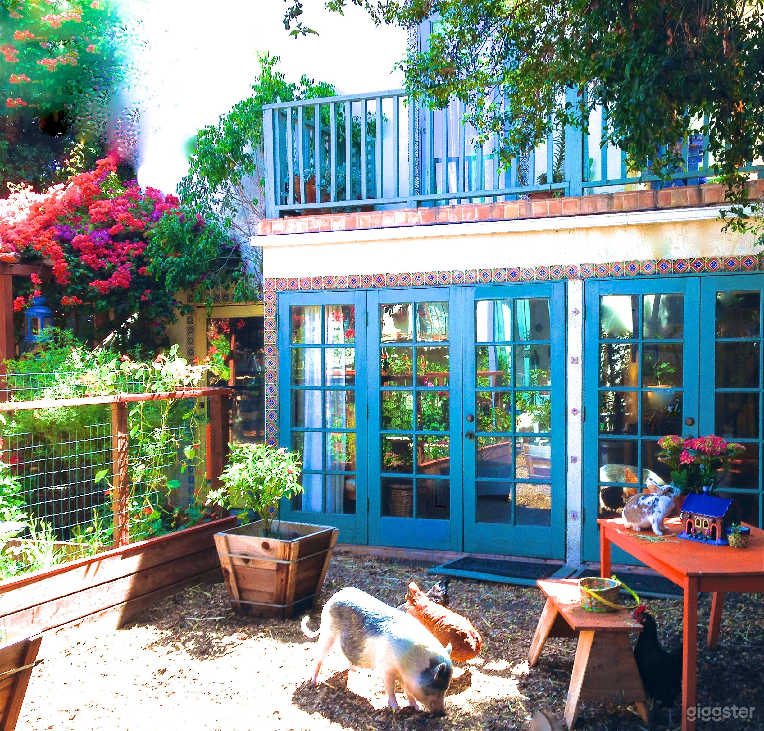 Artist's Urban Farm with home and studios to work/live