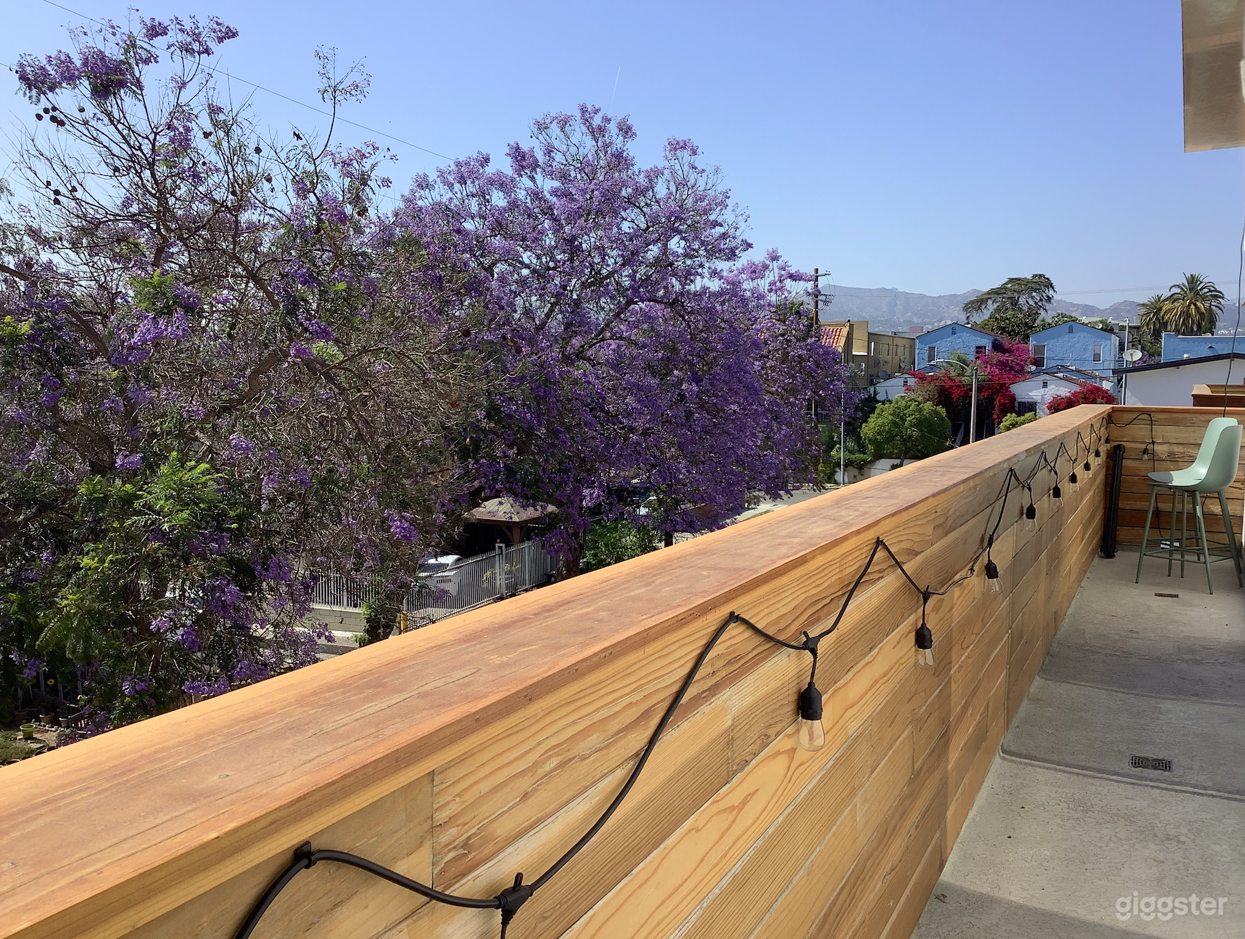 Long Balcony Leading up to Private Rooftop 