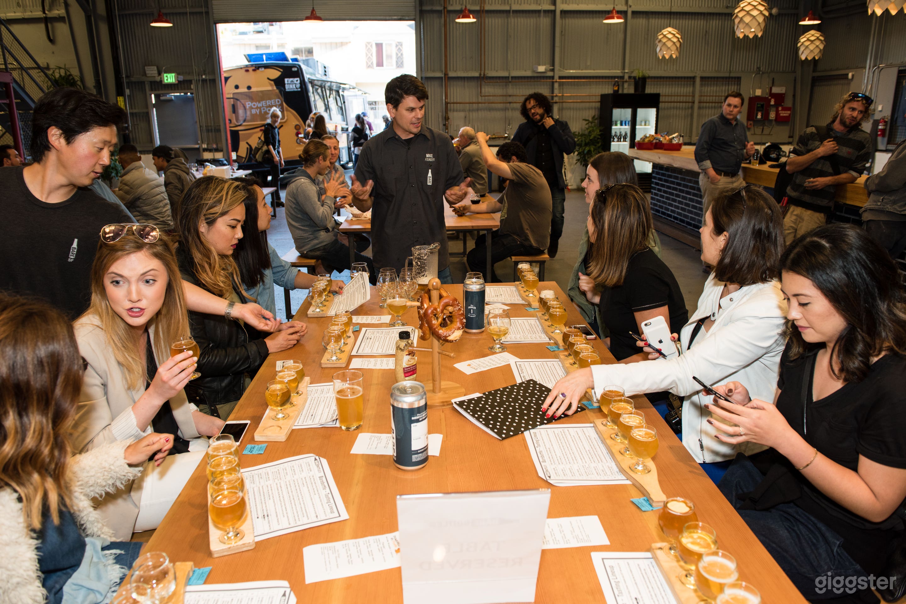 Large picnic tables for groups
