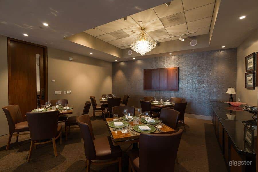 Cozy Dining Room with Polo-themed Paintings in Houston Photo 2