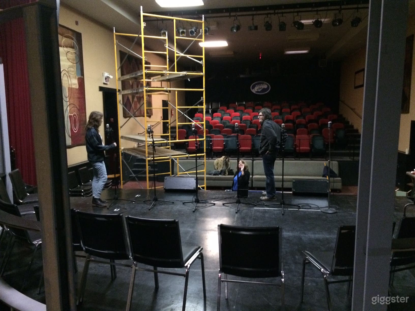 Theatrical production setup