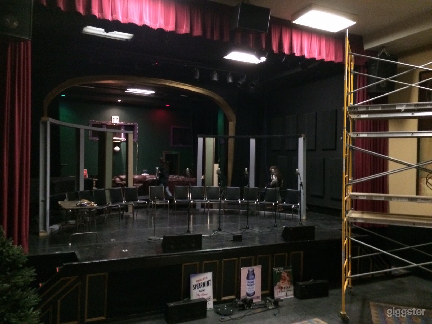Theatrical production setup