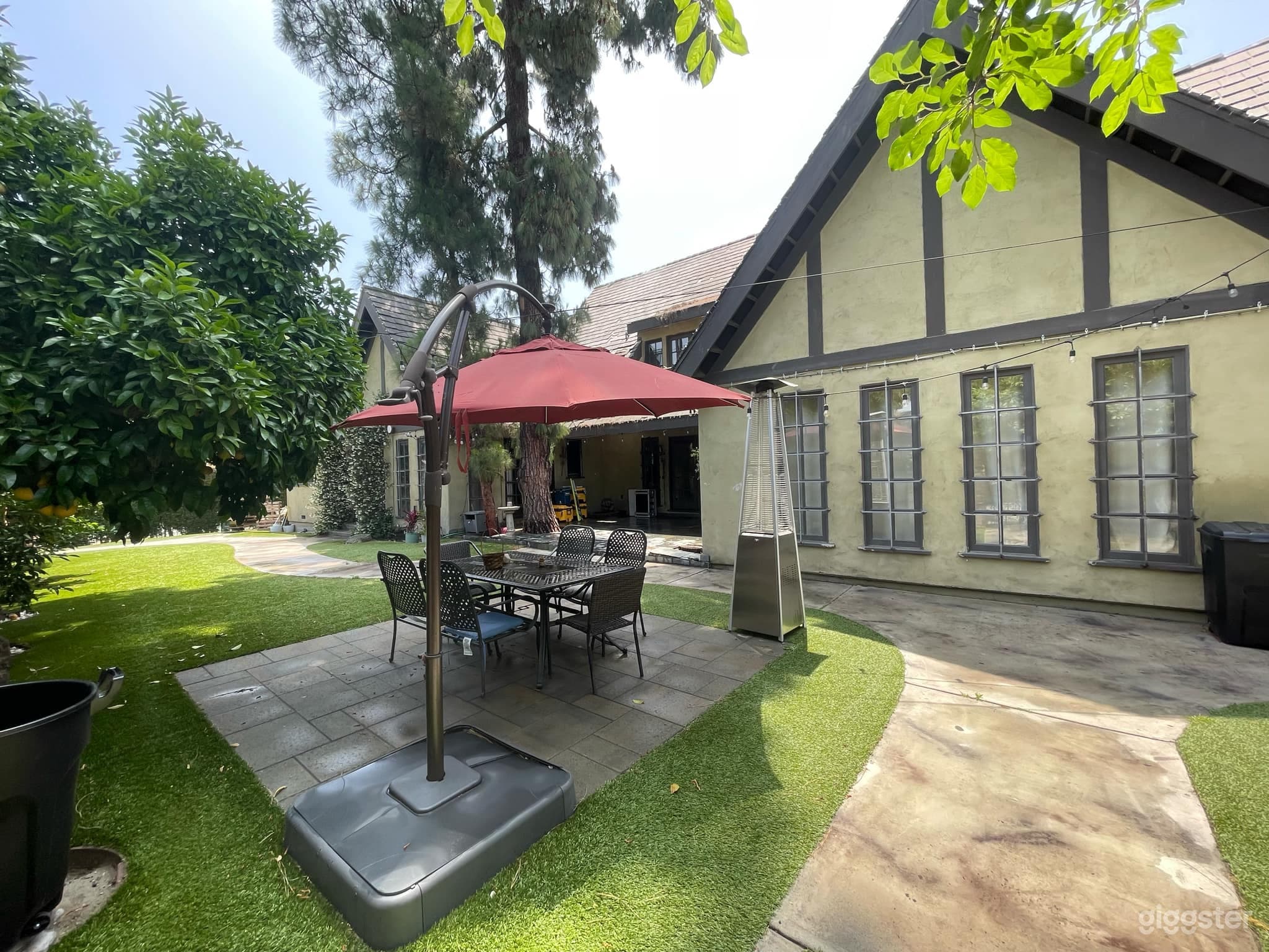 Burbank Tudor Style Garden Patio Space Photo 1
