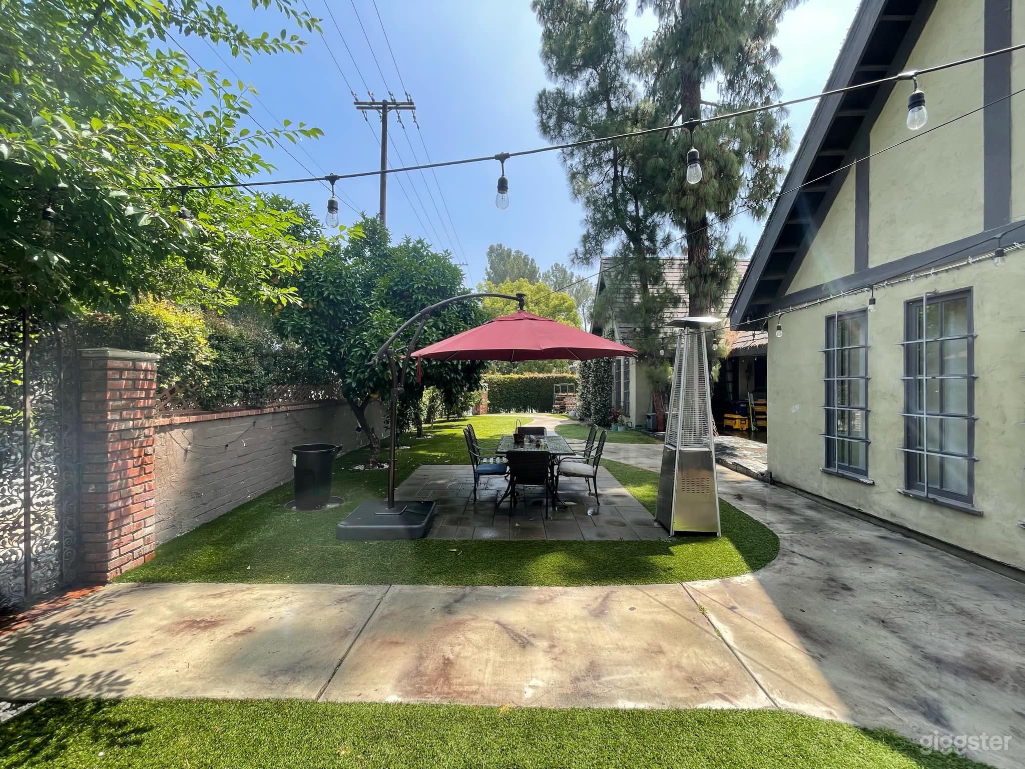 Burbank Tudor Style Garden Patio Space Photo 4