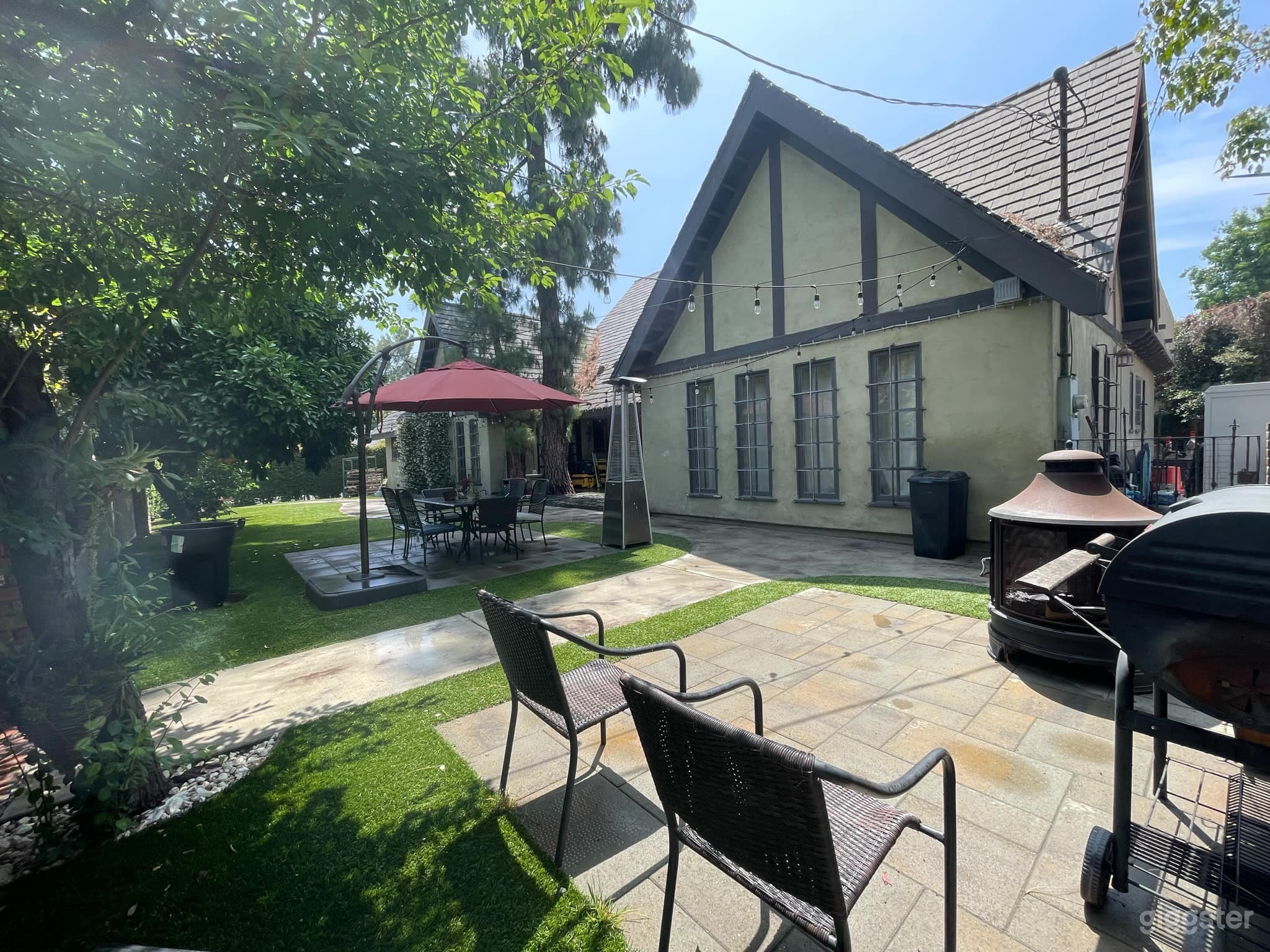 Burbank Tudor Style Garden Patio Space Photo 3