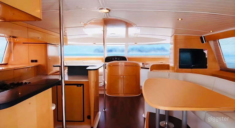  Fully furnished saloon of Yacht 
