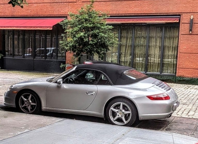  Porsche 911 Convertible Clásico Plateado 2007 (997) 