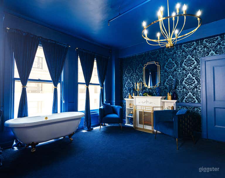  Royal Blue Luxury Room  