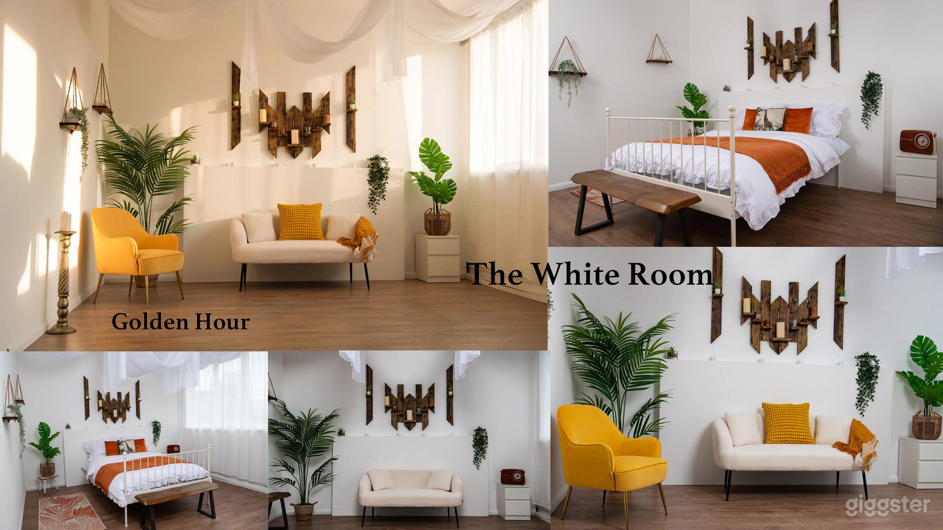 The spacious white room has the benefit of natural light but can be controlled by black out blinds if required