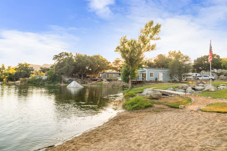  Private Campground with Beachside Lake and Cabins 