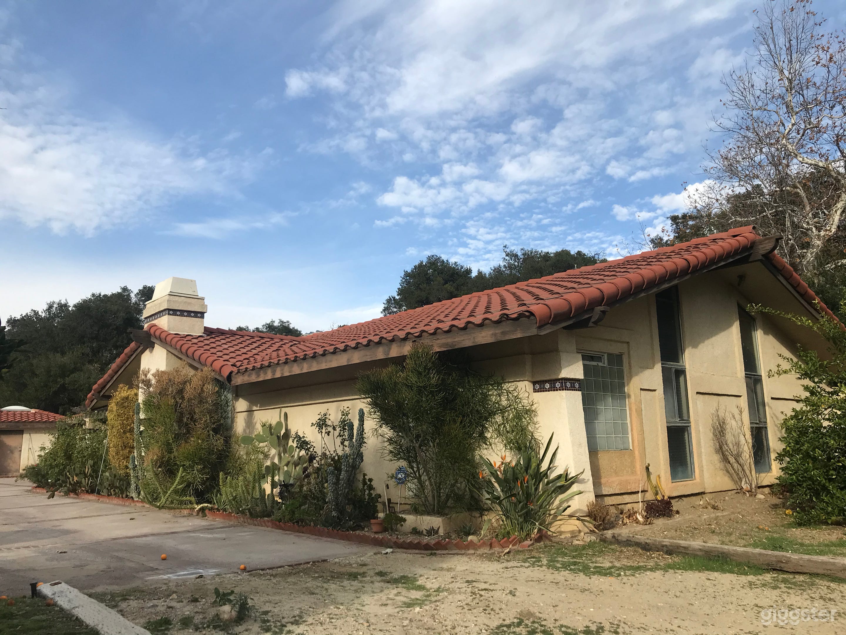 Spanish style House side view