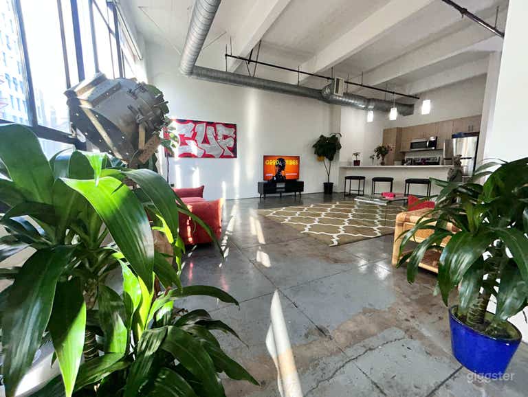  Retro lounge area and party room with graffiti and comfortable furniture. 