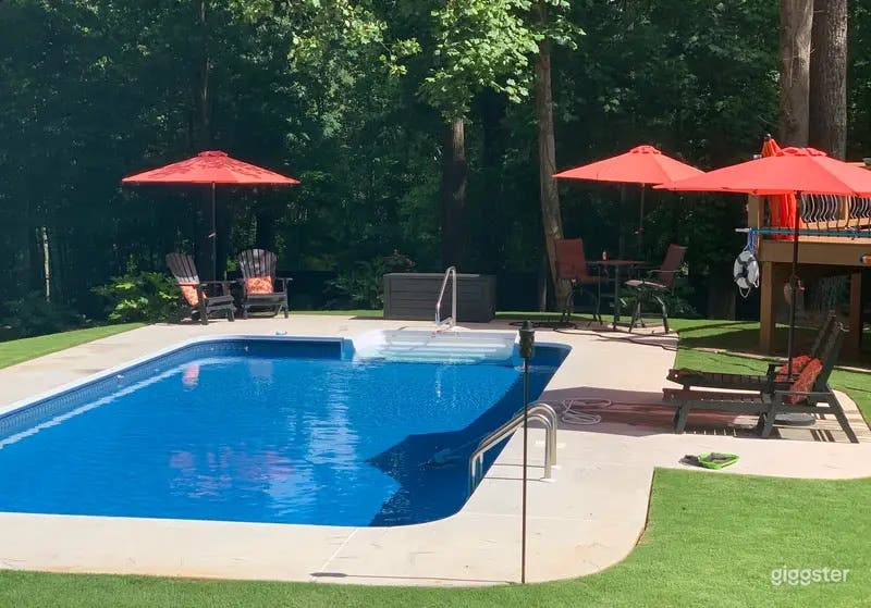 Modern Poolside Retreat with Spacious Deck &amp; Yard Photo 1