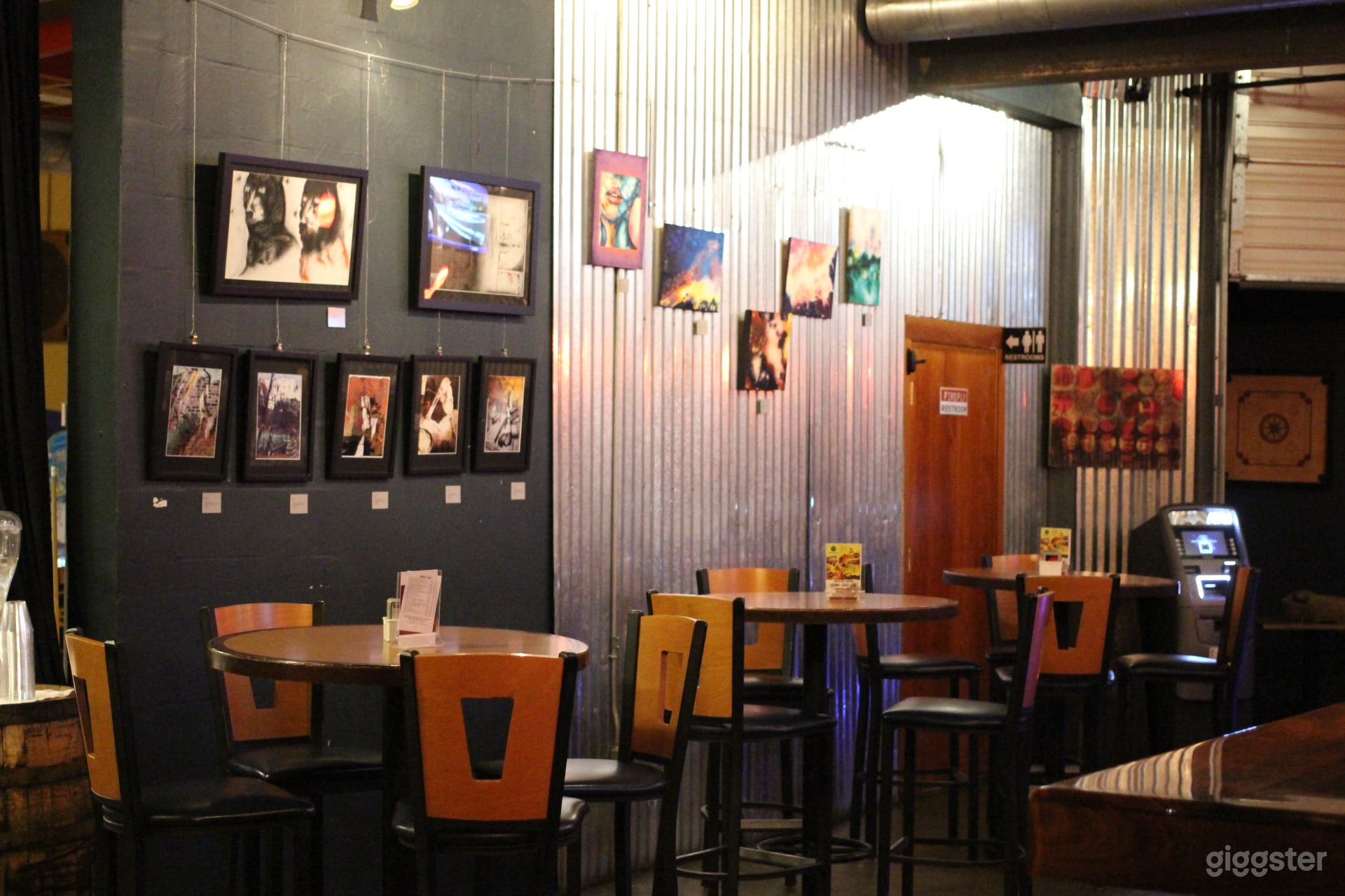 Industrial Space Turned Restaurant + Game Room Photo 3