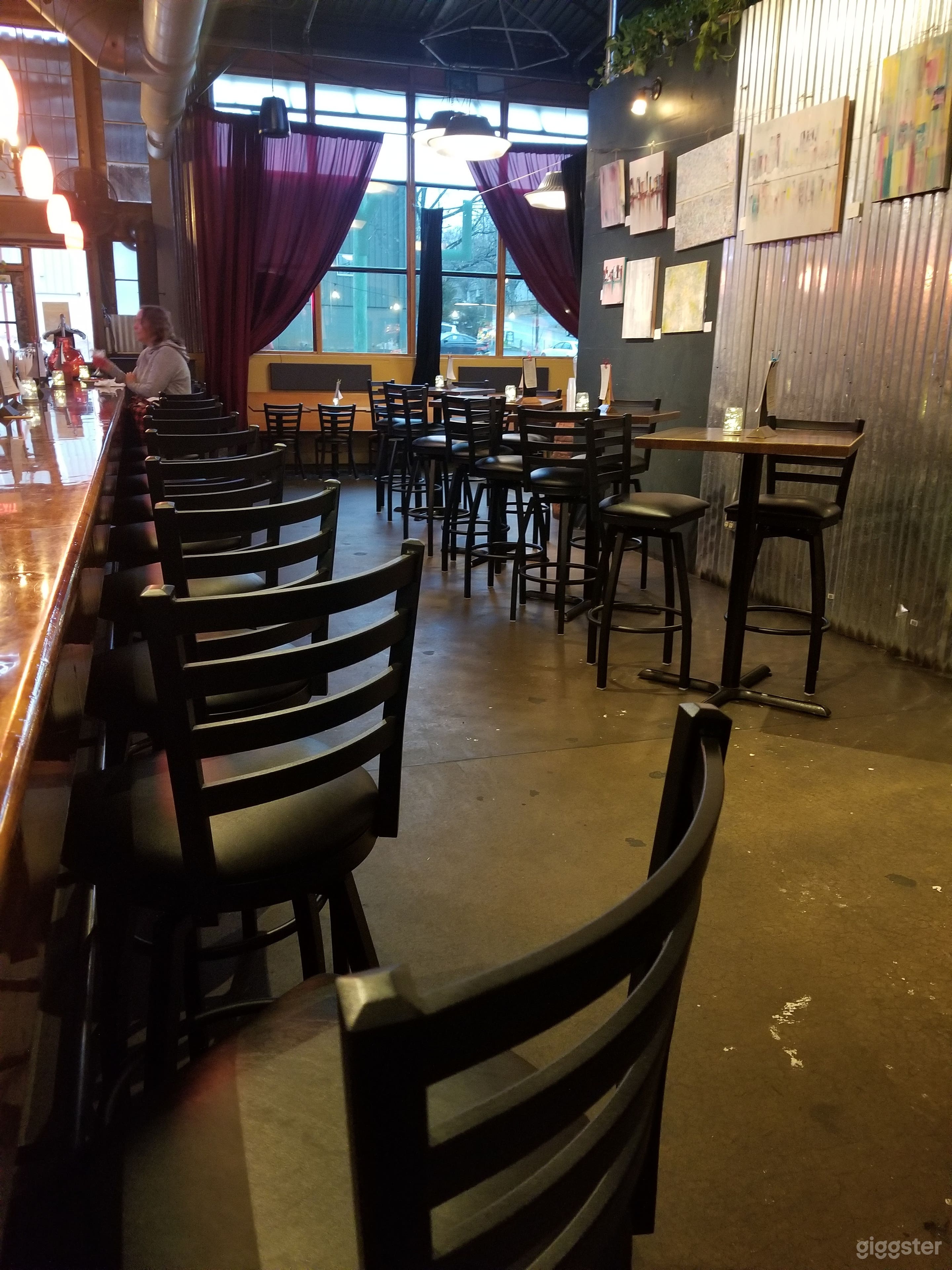 Industrial Space Turned Restaurant + Game Room Photo 2