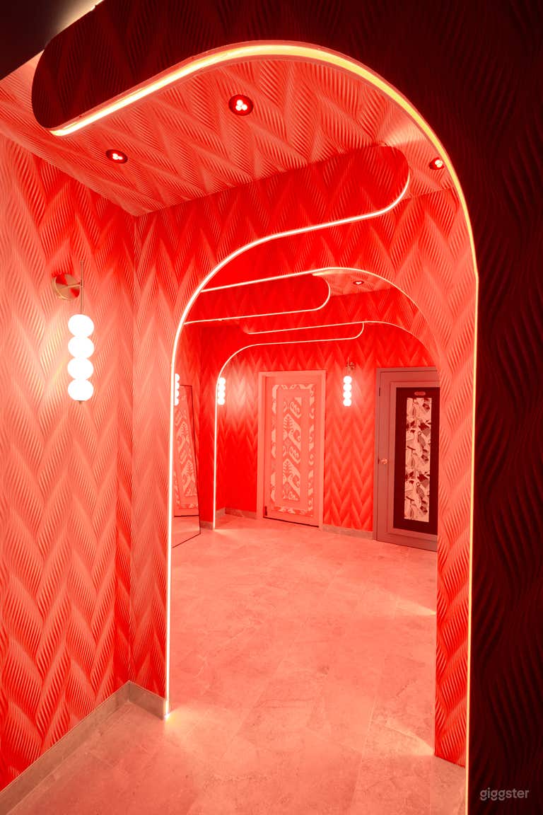  Hall with Wall Lighting, Fully Customizable Lights  