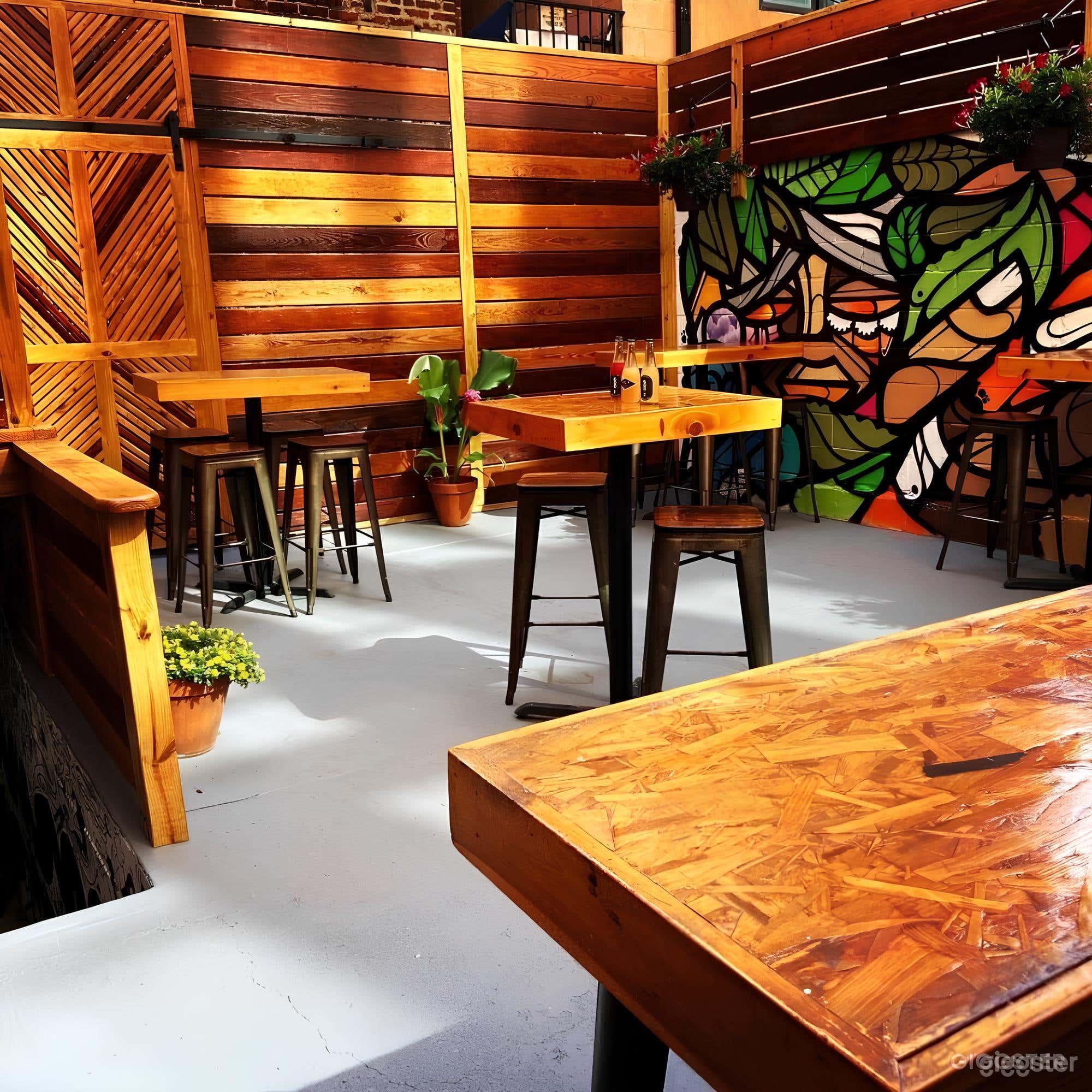 Quaint Rustic Speakeasy Bar with Patio (Buyout) Photo 2