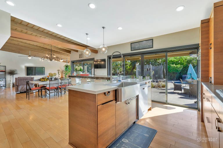  Kitchen to Back Patio, Dining Room &amp; Living Room 