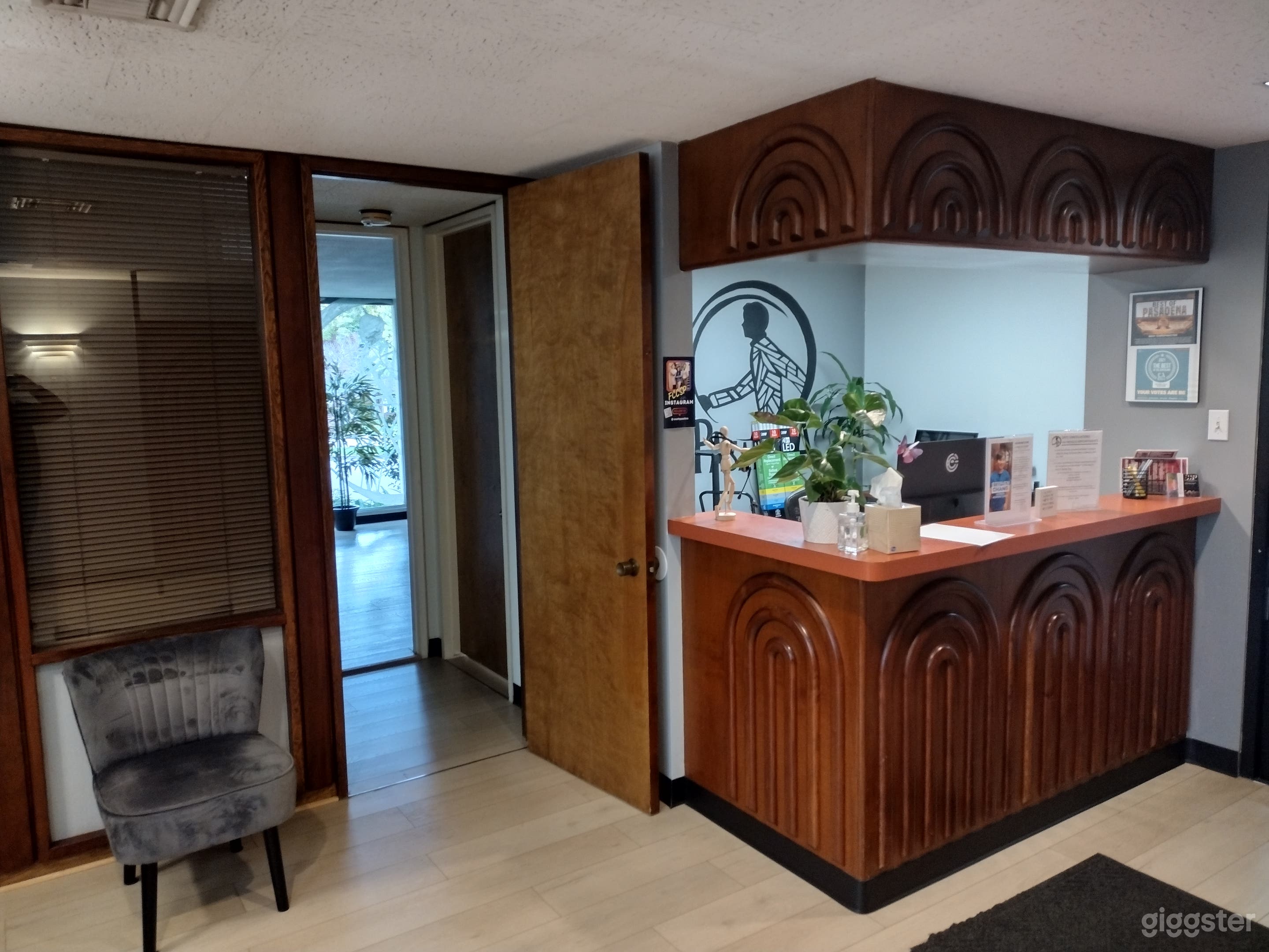 Front desk area