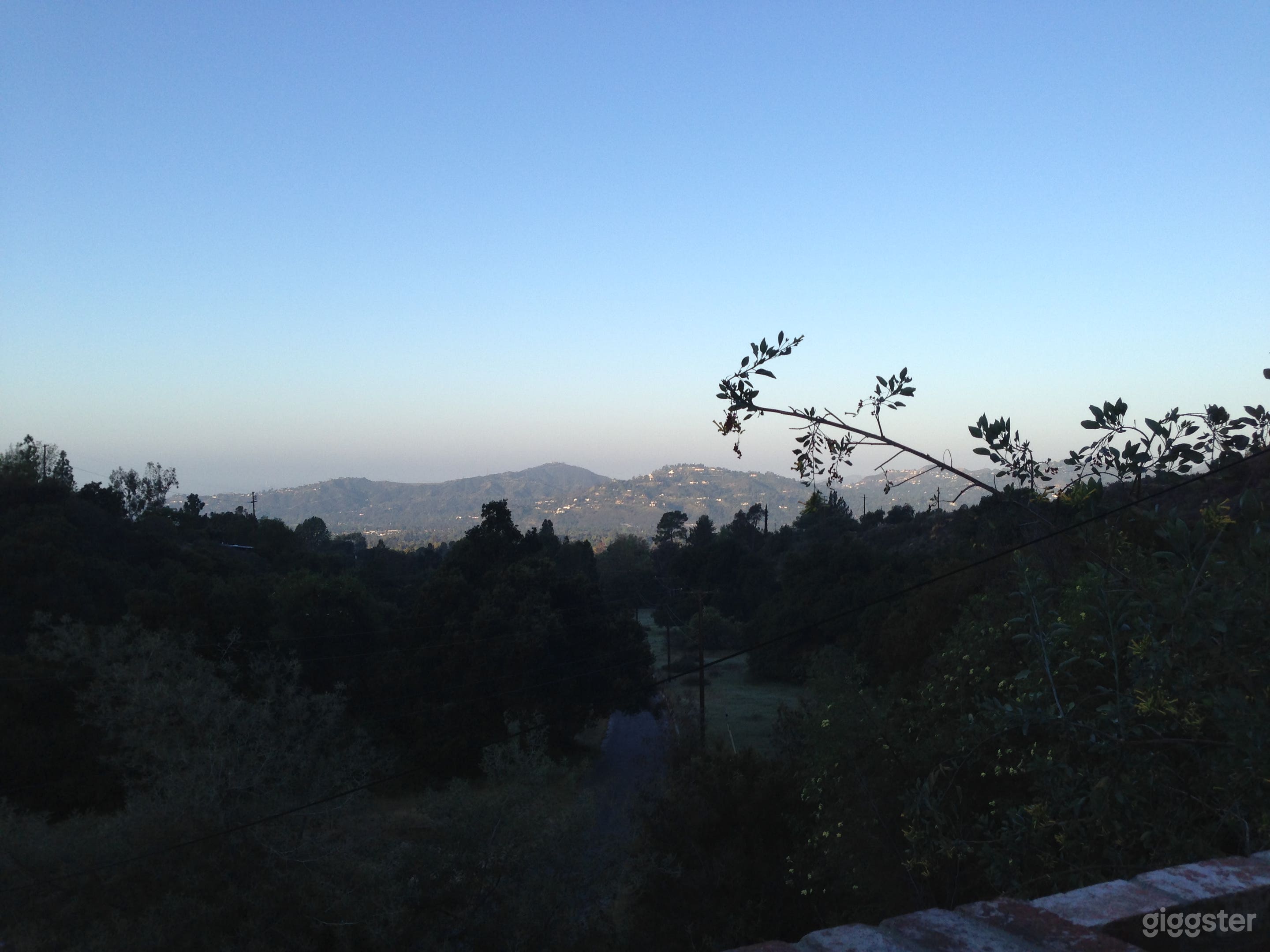 View from deck at dusk