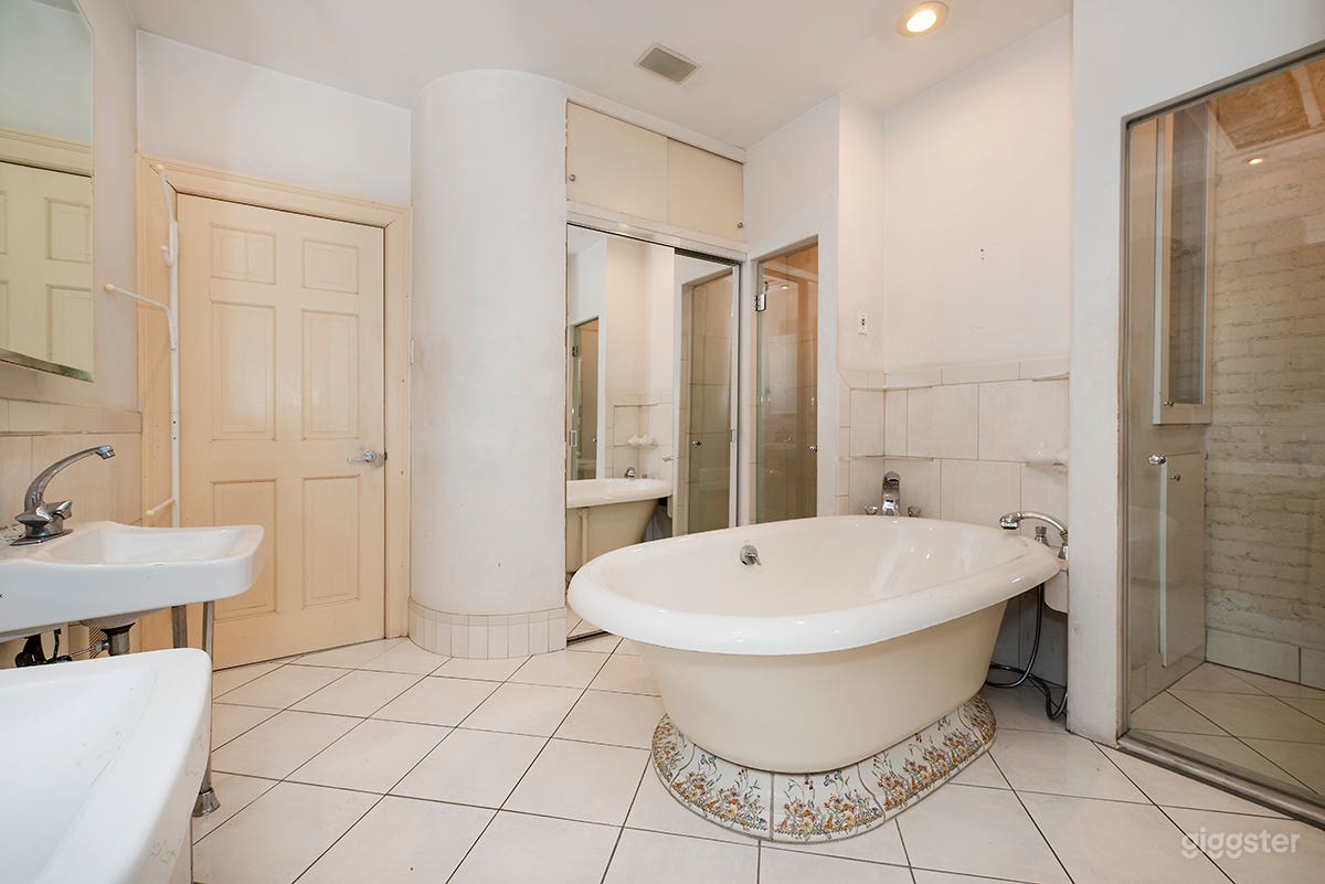 4th floor bathroom with antique tub (no water allowed!)