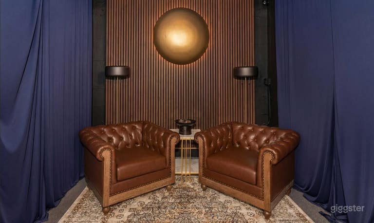  Two-Person Podcast Studio with Pro Audio 