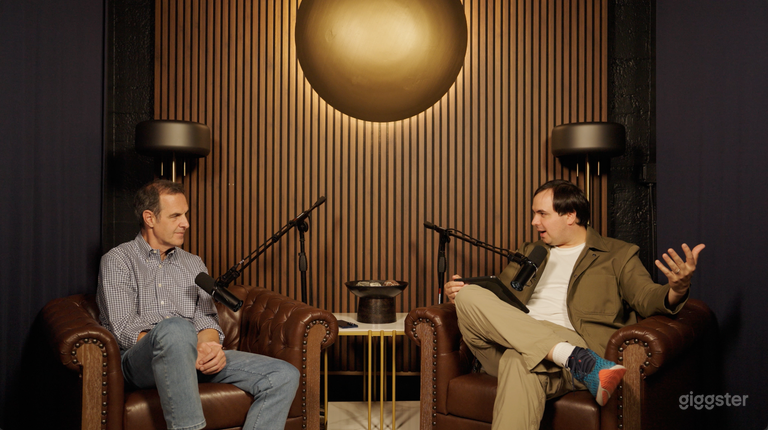  Two-Person Podcast Studio with Pro Audio 