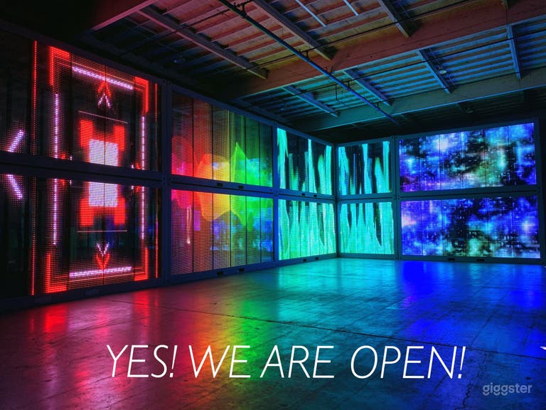  One of a kind "MEDIA GLASS TRANSPARENT LED WALLS" 