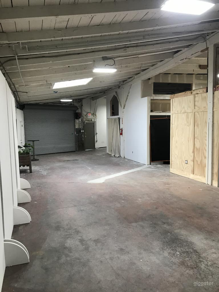  Conveniently Located Warehouse w Wood Beam Ceiling 