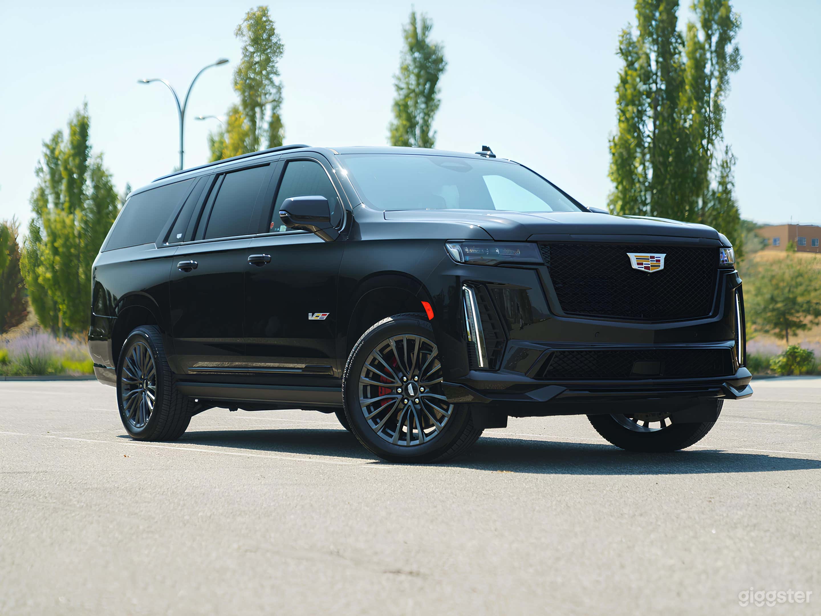 Sleek Black 2023 Cadillac ESV Photo 1
