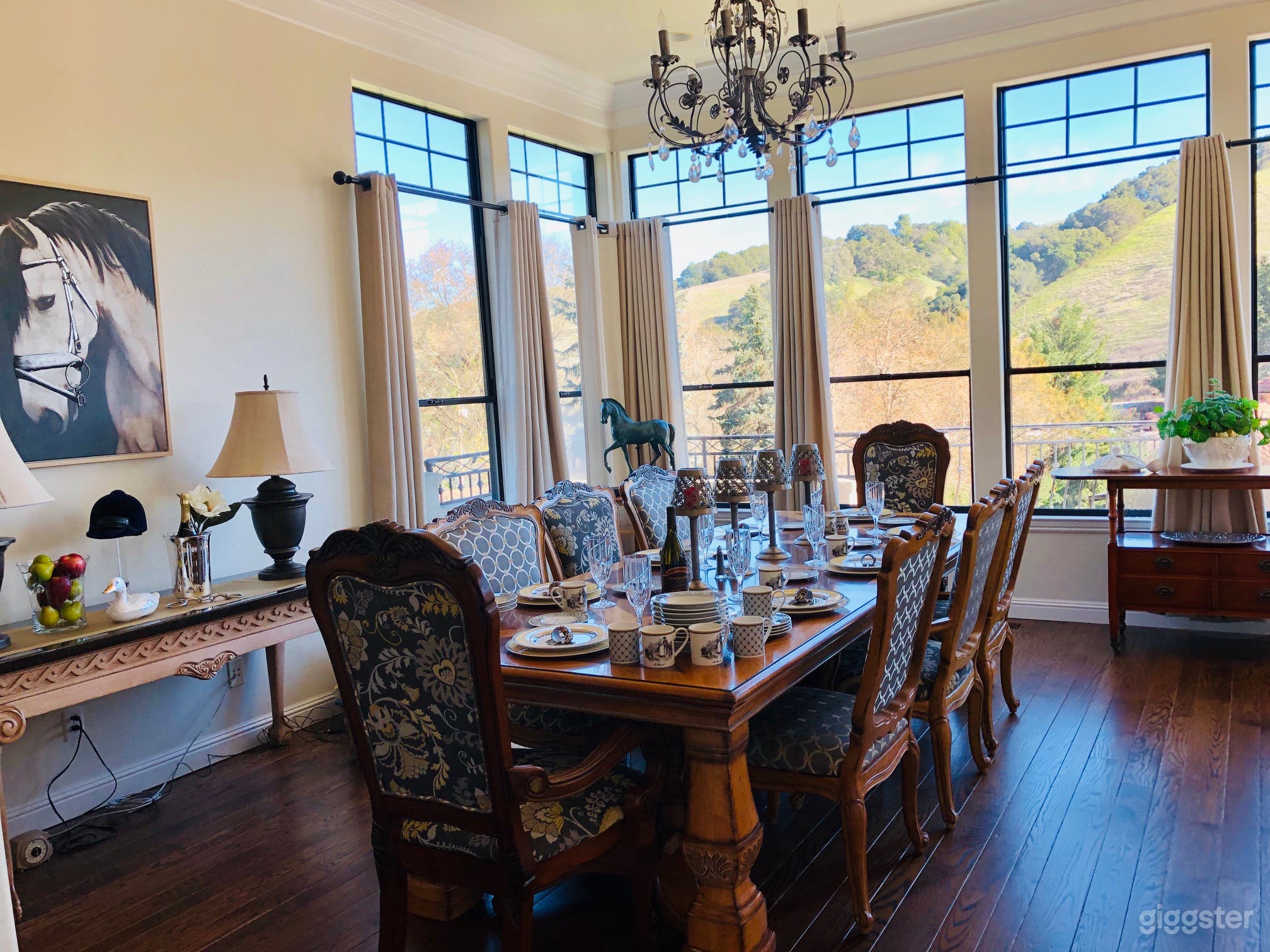 Boutique Equestrian Mansion Vignette Fashion/Drone Photo 3