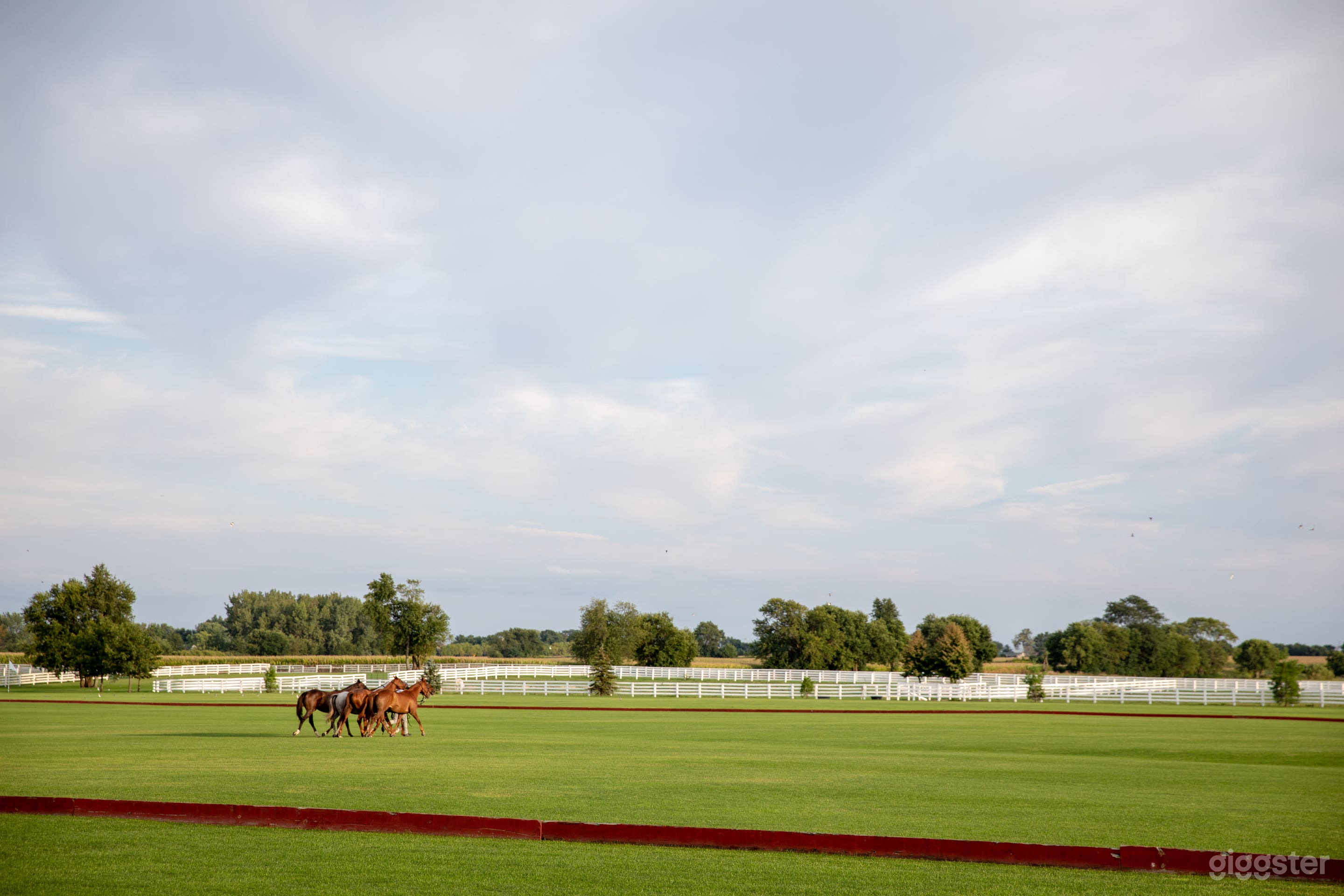 300 Acre view. 2 polo fields, 6 Kentucky style horse barns and pastures. 