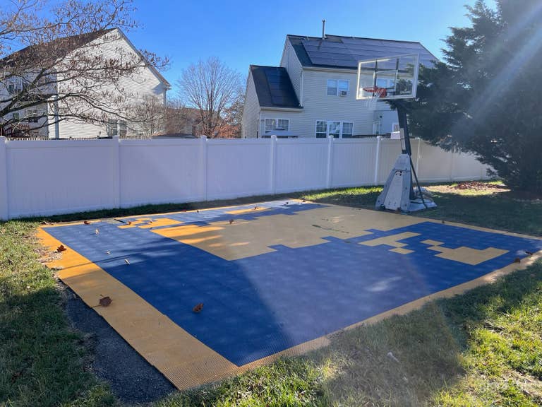  Backyard Half Basketball Court 