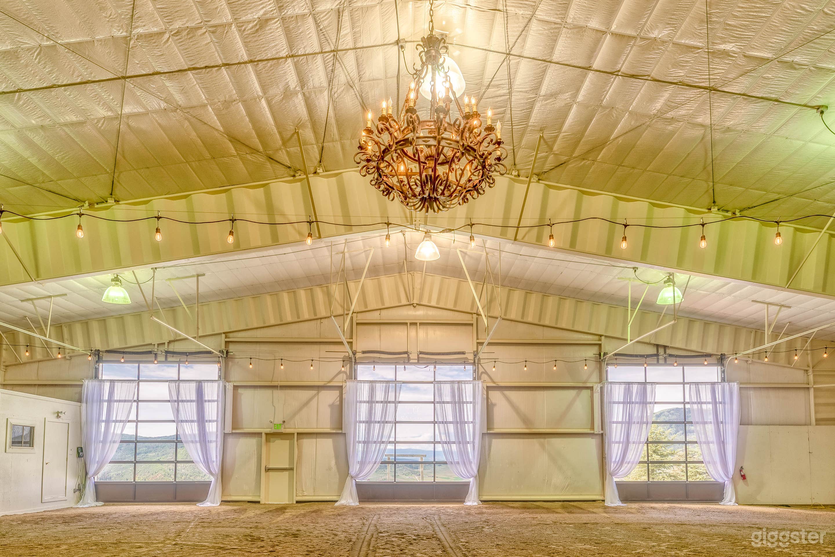 Interior of pavilion