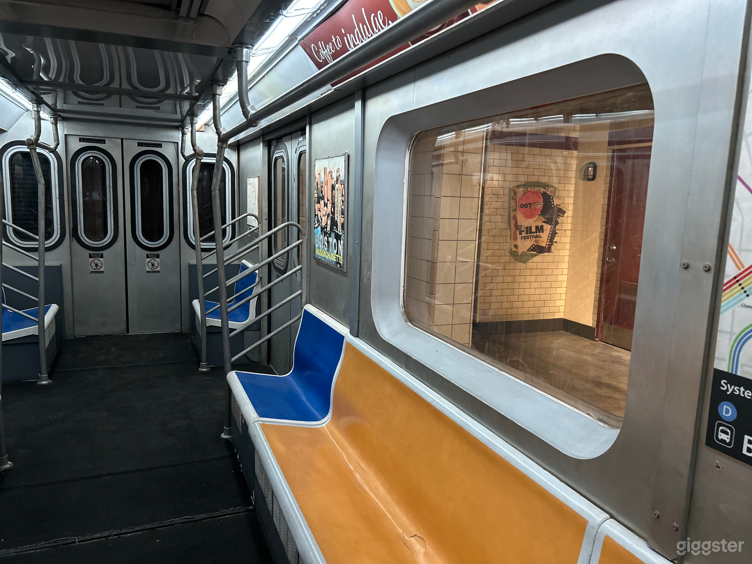 Vintage Subway Metro Train and Station Interior &amp; Exterior Photo 2