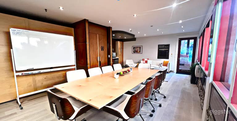  Modern Conference Room with AV & Whiteboard 