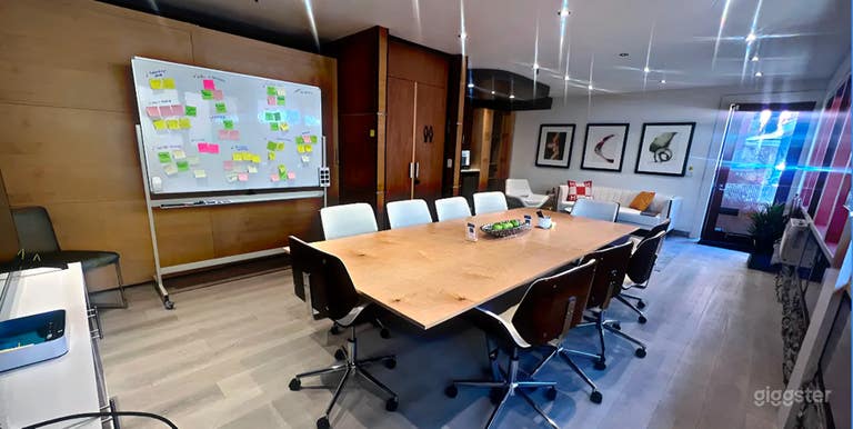  Modern Conference Room with AV & Whiteboard 