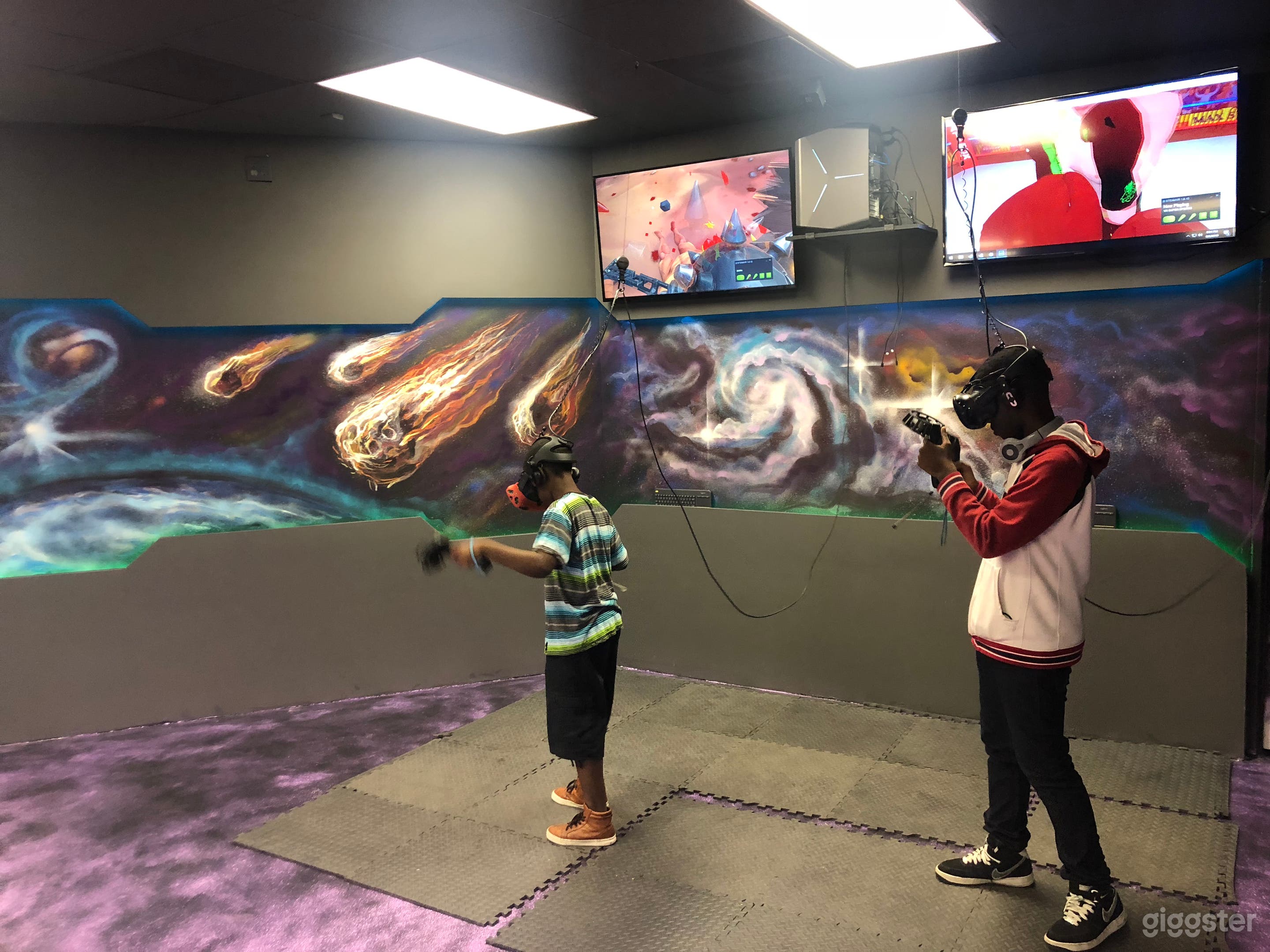 VR Arcade - Gaming Area
#vrarcade #vrroom #vrexperience #escaperooms #vrescaperoom #vrparty #vrarcade #vrrental #kidsbirthdayparty #kidsactivities ##kidsbirthdaypartyideas #lasertag #lasertagparty