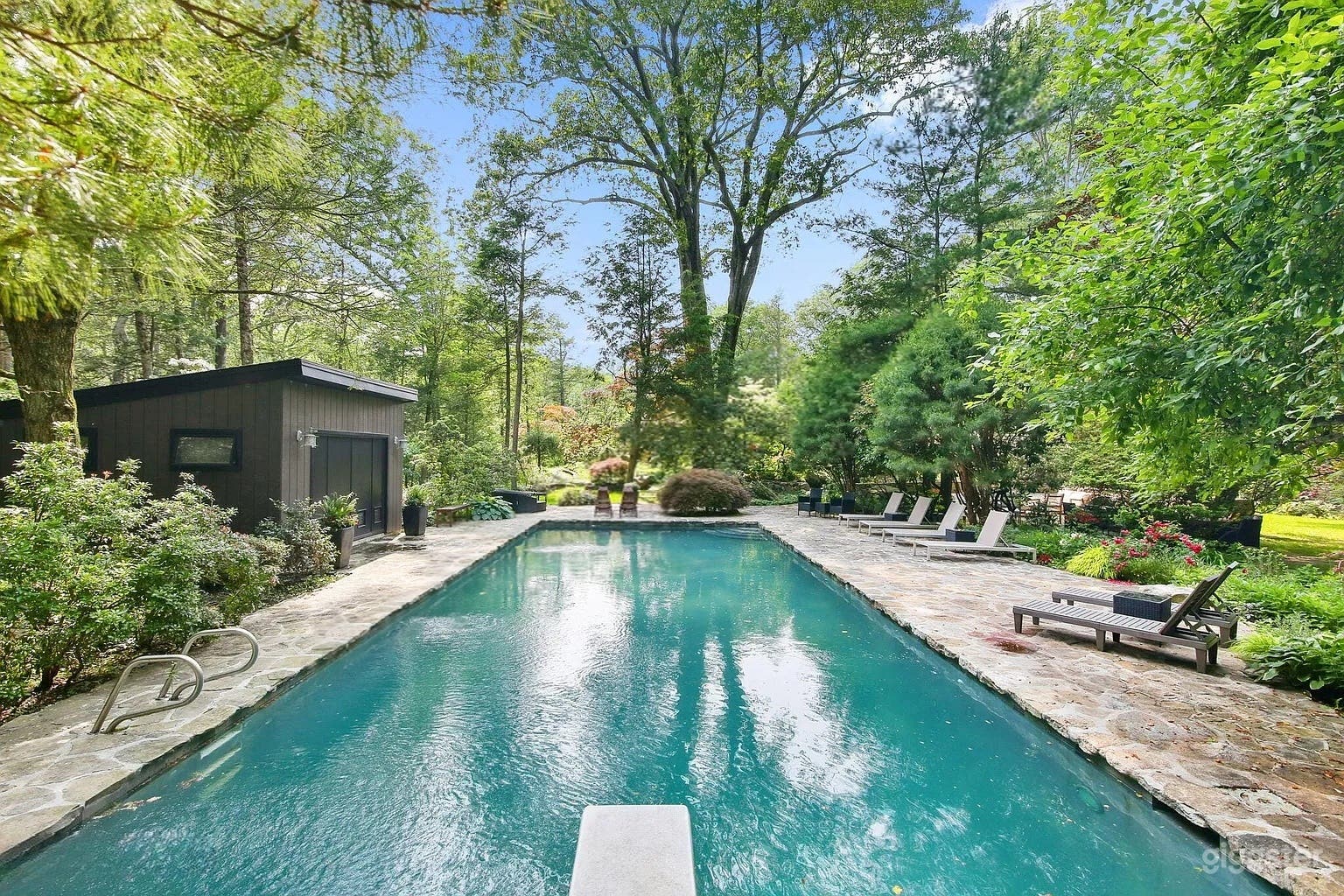 Natural Pool Oasis with Japanese-Inspired Garden Photo 1