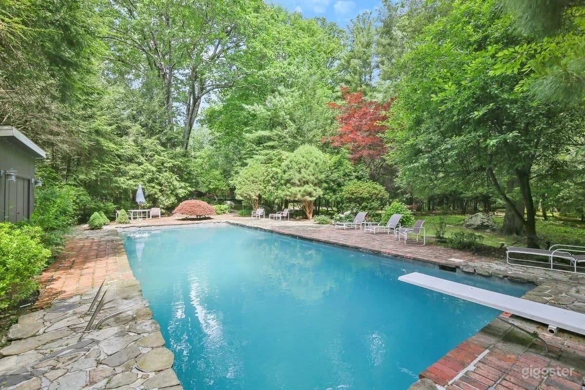 Natural Pool Oasis with Japanese-Inspired Garden Photo 2