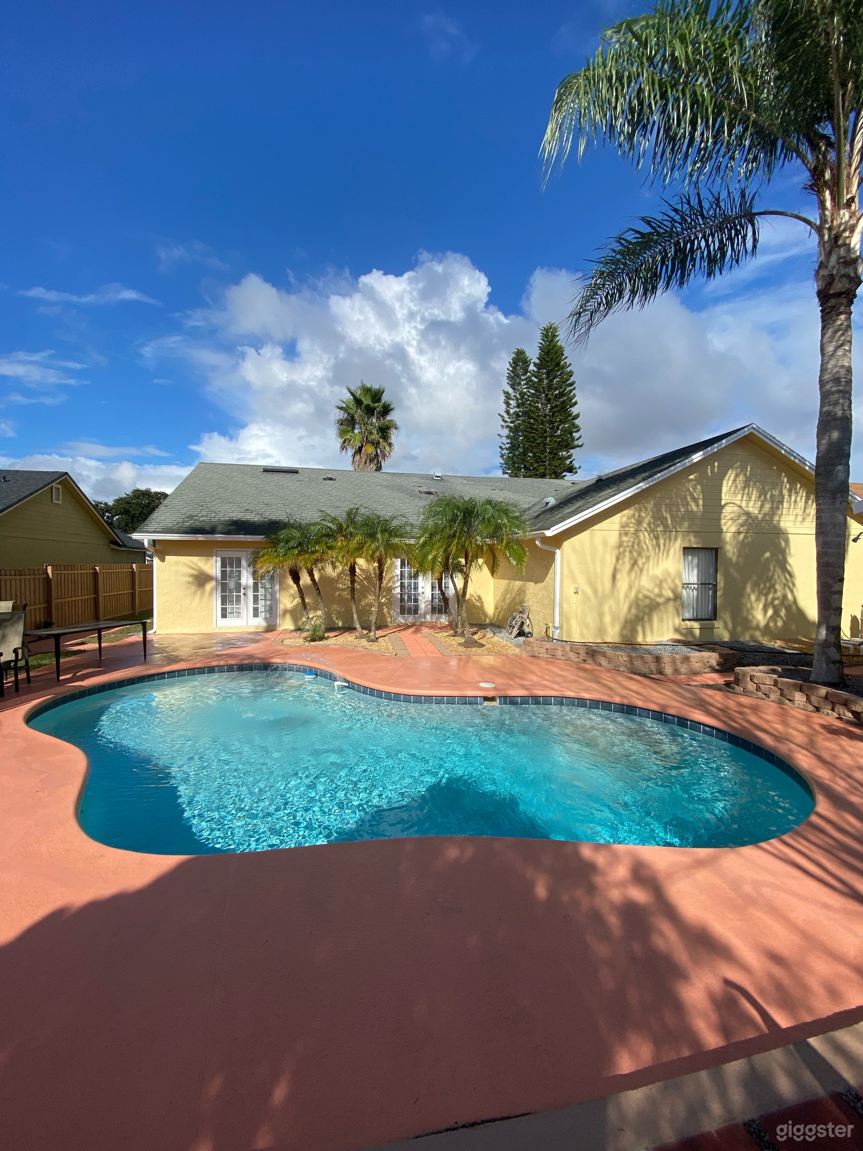 Caribbean Like Scenery with Palm trees