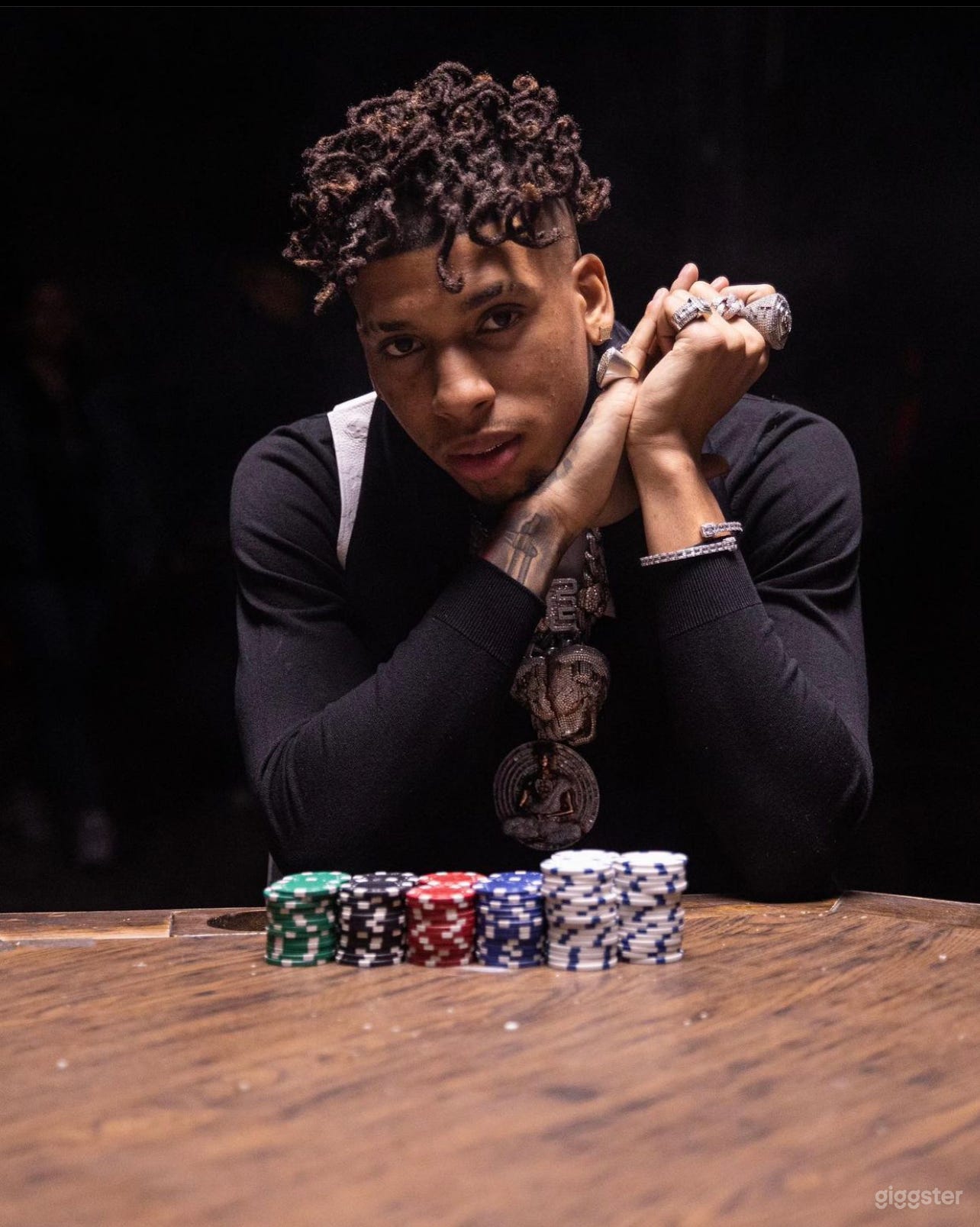 Underground Poker Table Set in Warehouse  Photo 4